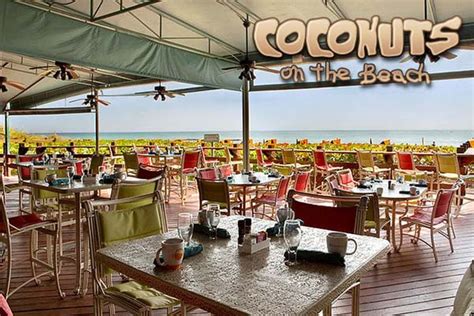 Coconuts on the beach cocoa beach - 1275 North Atlantic Avenue, Cocoa Beach, FL. Monday & Tuesday all day, Wednesday through Friday 3-7 and Saturday through Sunday 12-6. 204 W Cocoa Beach Cswy, Cocoa Beach, FL. 5602 N Atlantic Ave, Cocoa Beach, FL. Bar & Grill | Cajun & Creole Restaurant | Barbecue Restaurant. 2464 S Atlantic Ave, Cocoa Beach, FL 32931.